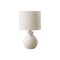 Monarch Specialties Lighting, 16"h, Table Lamp, White Resin, Ivory / Cream Shade, Contemporary I 9777 - alternate 1