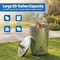 Gardenised Silver Outdoor Galvanized Metal Garden Incinerator Can, for Yard, Patio, and Backyard QI004569 - alternate 5