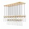 Z-Lite Fontaine 23 Light Linear Chandelier, Rubbed Brass, 54.5 In W 7002P5-23L-RB - alternate 1