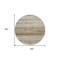 Homeroots 8' Brown And Beige Round Striped Washable Indoor Outdoor Area Rug 589664 - alternate 4