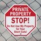 Signmission Private Property Stop! Do Not Use M, 10 inch X 10 inch, Aluminum Metal Signs, 2PK OC-A-2PACK-10-143 - alternate 4