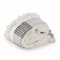 Homeroots 60" X 50" Gray and White Woven Cotton Checkered Throw Blanket with Fringe 516626 - alternate 5