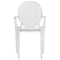 Leisuremod Carroll Modern Acrylic Chair, Clear, 2PK GC22CL2 - alternate 4