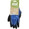 Mud H2O Womens Small Latex Coated Polyester Cobalt Blue Garden Glove SM7186B/S - alternate 2