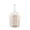 Homeroots 20" Clear And Natural Glass Round Floor Vase With Wrapped Rattan 608578 - alternate 2