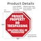 Signmission Private Property No Trespassing Vio, 10 inch X 10 inch, Plastic Sign, 2PK OC-P-2PACK-10-157 - alternate 6