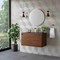 James Martin Vanities 35.4'' Single Vanity, Mid-Century Wlnt, Champagne Brass Base w/ Charcoal Black Composite Stone Top 805-V35.4-W-CB-CH - alternate 6