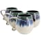 Meritage Lexington 4 Piece 20 Ounce Stoneware Two Tone Mug Set in Blue Multi 121835.01 - alternate 1