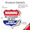Signmission Pool Warning Shield Sign No Lifeguard On, 18 inch X 18 inch, Vinyl Decal, 2PK SHI-D-2PACK-18-432 - alternate 3