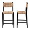 Bali & Pari Prita Bohemian Paper Loom and Black Mahogany Wood 2-Piece Bar Stool Set 249-2PC-13880-ZORO - alternate 7
