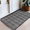 World Rug Gallery Bohemian Stripe Lines Washable Non Slip Area Rug 2 ft x 3 ft Black WR68BLACK2X3 - alternate 1