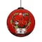 Homeroots Reindeer with Plaids and Cardinals Hand Painted Mouth Blown Glass Ornament 477498 - alternate 3