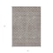 Homeroots 5' X 8' Taupe And Beige Geometric Washable Indoor Outdoor Area Rug 596214 - alternate 4