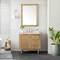 James Martin Vanities Laurent 36" Single Vanity, Light Natural Oak, w/ 3 CM Siberian Silestone Top 545-V36-LNO-3SFR - alternate 7