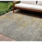 Homeroots 10' X 14' Gray Abstract Washable Indoor Outdoor Area Rug 608830 - alternate 1