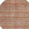 Homeroots 8' Rust Gold And Silver Round Southwestern Washable Indoor Outdoor Area Rug 615976 - alternate 6