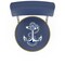 Holland Bar Stool Co 30" Chrome 2-Ring US Naval Academy NAVY Swivel Bar Stool, Back L7C430USNavA - alternate 3
