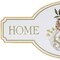 Homeroots 10" X 22" White Green And Orange Metal Home Sweet Home Hanging Wall Decor 634272 - alternate 2