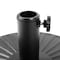 Leisuremod Bovilar Modern Outdoor Patio 20in Round Fillable Free Standing Umbrella Base BU20BL - alternate 5