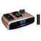 Studebaker Workstation Hi-Fi Music System with FM Radio, CD and Qi Wireless Charging Station, Rose/Gold SB5050RG-PD - alternate 1