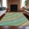 Homeroots 5' X 8' Teal Blue Pink And Peach Abstract Washable Indoor Outdoor Area Rug 631252 - alternate 6