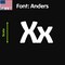 Aacc Self-Adhesive Vinyl Letter: X, Scale: 4 in. Color: White Font: Anders by, 12PK AACC-Anders-UX-White-I4x12 - alternate 1