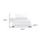 Homeroots Two Piece White Upholstered Solid and Manufactured Wood Bedroom Set 569360 - alternate 7