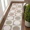 Jonathan Y Helena Modern Geometric Circles In Squares High-Low Beige/Cream 2 ft. x 8 ft. Runner Rug SND104A-28 - alternate 1