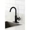 Kingston Brass Single-Handle Bar Faucet with Knurled Handle, Matte Black KSD8500RKZ - alternate 4