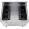 Amgood 18.5 in. x 24 in. x 30 in. Freestanding Stainless Steel Ice Bin, 7-circuit Cast Aluminum Cold Plate AMG FSIB-CP-182412-Z - alternate 4