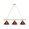 Holland Bar Stool Co Texas State 3 Shade Billiard Light, Brass Fixture BL3BRTexsSt - alternate 1