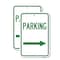 Signmission Parking Sign Right Arrow, 12'' X 18'' 2 Signs, Heavy Gauge Aluminum, 2PK A-1218-2PACK-23364 - alternate 1