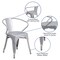 Flash Furniture Contemporary Chair, 21-1/2 in W 19" L 27-3/4" H, Integrated CH-31270-SIL-GG - alternate 5