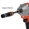 Klein Tools Quad-4 Heavy-Duty Impact Flip Socket, Metric, 3-1/2-Inch Shaft, 2-Piece 651MQS - alternate 4