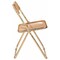 Leisuremod Lawrence Acrylic Folding Chair with Gold Metal Frame, Tangerine, 4PK LFG19OR4 - alternate 4