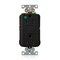 Leviton Lev-Lok GFCI 15A HG/PI Black MGFN1-HGE - alternate 3