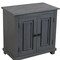 Homeroots 28" Distressed Gray Solid Wood Nightstand With Storage 555410 - alternate 4