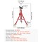Vevor VEVOR Pipe Stand Adjustable Height 28-52 Inch 2500LBS for 1/8 to 12 Inch Pipe VV-P-1107AV - alternate 7