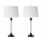 Jonathan Y Mason 30" Glass and Metal LED Table Lamp, Black/Clear, 2PK JYL1008A-SET2 - alternate 9