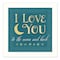 Homeroots I Love You 2 White Framed Print Wall Art 405460 - alternate 1