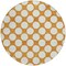 Homeroots 8' Orange And Ivory Round Polka Dot Washable Indoor Outdoor Area Rug 595261 - alternate 5