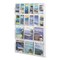 Safco Reveal Clear Literature Displays, 18 Comp 5600CL - alternate 3
