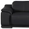 Homeroots 80in Black and Silver Leather Power Reclining Loveseat 643818 - alternate 5