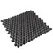 Apollo Tile Cirkel 11.46 in. x 12.4 in. Glossy Black Porcelain Mosaic Wall and Floor Tile 9.87 sqft/case, 10PK ORB8803BKMA - alternate 5