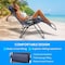 Simple Deluxe 2 Set Zero Gravity Chairs Patio Portable Reclining Folding Lounge Chair Beach Camping Chairs with P 3A88LGCHARZEROGRAVITYBLUX2 - alternate 3