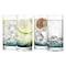 Nutrichef 12.5oz Highball Drinking Glasses NGLCUB4 - alternate 1