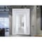 Vdomdoors Front Exterior Prehung FiberGlass Door Frosted Glass / Manux 8102 White Silk / 2 Sidelight and Tran MANUX8102EXD-WS-W14+36+14 x H80+14-RH - alternate 3