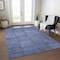 Homeroots 5' X 8' Denim Blue And Sky Blue Patchwork Washable Indoor Outdoor Area Rug 581582 - alternate 5