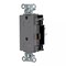 Hubbell Wiring Device-Kellems Straight Blade Receptacle, 5-15R, 15 A, 125V AC, 2 Pole, 3 Wire, Surface Mount, Grounded HBL2152STGYTR - alternate 1