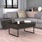 Homeroots 39" Espresso And Black Wood And Metal Lift Top Coffee Table With Drawer 535055 - alternate 7